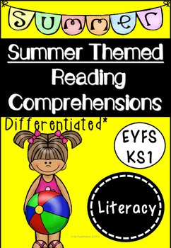 Preview of Summer Themed Reading Comprehensions (Differentiated)