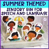 Speech Therapy Summer Sensory Bin for Articulation & Langu