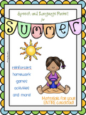 Summer Themed Speech and Language Packet