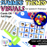 Summer Speech Therapy Visuals for Language