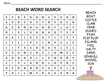 Summer Themed Word Searches by Around the World Learning | TpT