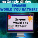 Summer Themed Would You Rather? for Google Slides Task Cards