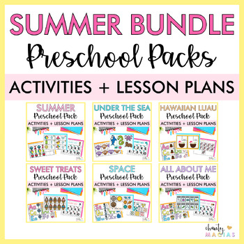Preview of Summer Themes Toddler + Preschool Curriculum BUNDLE | Activities + Lesson Plan