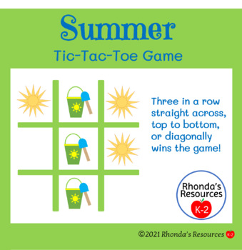 Summer Tic Tac Toe Game
