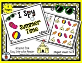 Summer Time  - Adapted 'I Spy' Easy Interactive Reader - 8 pages