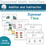 Summer Time Addition and Subtraction Boom Decks