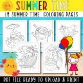 Summer Time Coloring Pages - Summer Break Coloring Pages