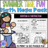 Summer Math Mega Pack Addition & Subtraction Kindergarten 