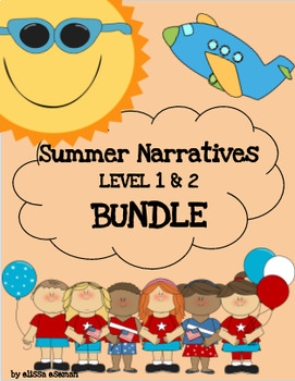 Preview of Summer Time Social Narratives/Labels *BUNDLE* LEVEL 1 & 2