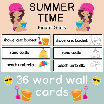 Summer Word Wall  Summer words, Word wall, Summer preschool