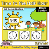 Summer Time to the Half Hour Boom Cards - Digital Distance