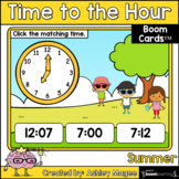 Summer Time to the Hour Boom Cards - Digital Distance Learning