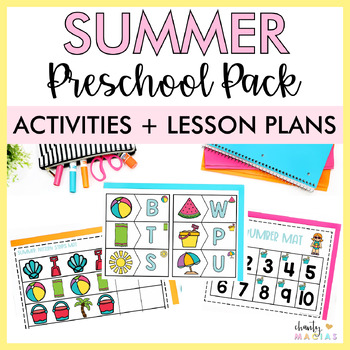 Preview of Summer Toddler + Preschool Activities | Preschool Curriculum + Lesson Plans