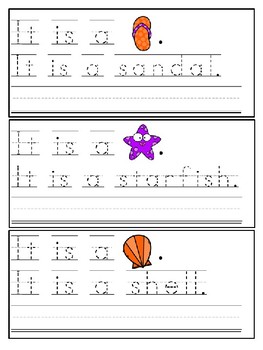 summer trace write sight word sentences by karlys kinders tpt