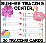 Summer Tracing Cards Center | 26 Tracing Cards | Fine Moto