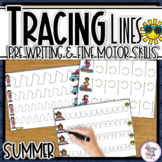 Summer Tracing Lines for Pre Writing and Fine Motor Skill 