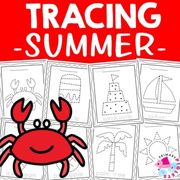 Preview of Summer Coloring Pages Sheets Tracing Worksheets Preschool Kindergarten Prek