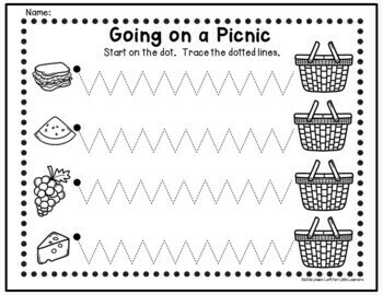 Summer Tracing Printables by Linda's Loft for Little Learners | TpT
