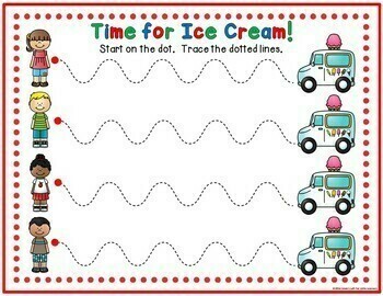 summer tracing printables by lindas loft for little learners tpt