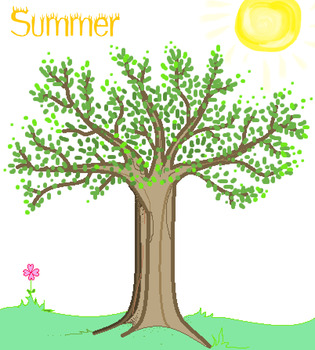 summer trees clip art