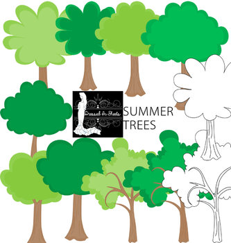 Preview of Summer Tree Clipart