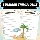 Summer Trivia Quiz | End of Year Trivia Quiz | End of Year