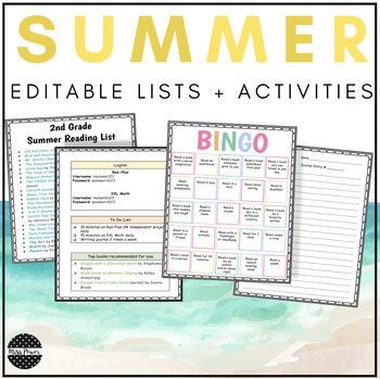Preview of Summer Tutoring Flyer | Summer Packet | Summer School | Summer Journal