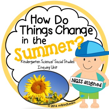 Preview of Summer Unit Kindergarten Science Social Studies
