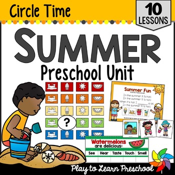 Preview of Summer Activities & Lesson Plans Unit for Preschool Pre-K