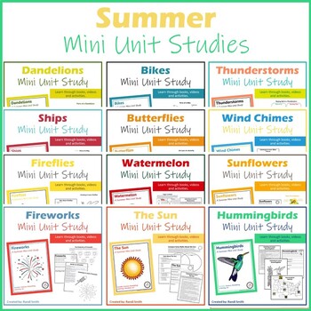 Preview of Summer Unit Studies Bundle