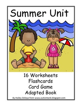 Preview of Summer Unit for Kids with Autism