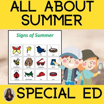 Preview of All About Summer for Special Education Summer Break Social Story