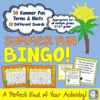 Preview of Summer Vacation/End of Year Bingo Game