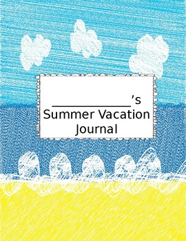 Preview of Summer Vacation Journal