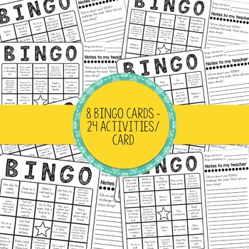 Summer Vacation Life Skills BINGO Game by Erin Hagey from You AUT-a Know
