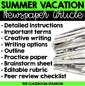 how to write a news article review