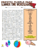 Summer Vacation Word Search Worksheets Teaching Resources Tpt