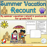 Summer Vacation Recount In Postcards- Grade KG-3