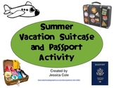 Summer Vacation Suitcase and Passport Activity