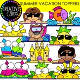 Summer Vacation Toppers {Summer Clipart}