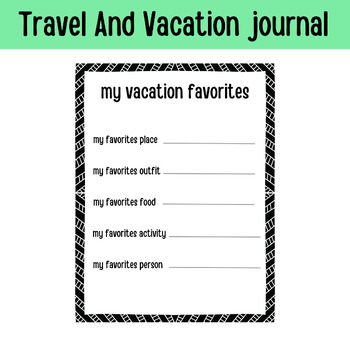 Summer Journals ans Travel Journals For Kids