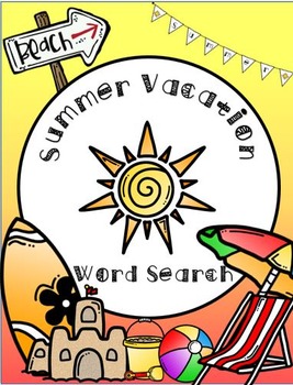 summer vacation word search teaching resources tpt