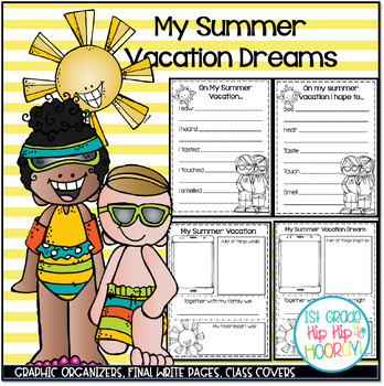 Summer Vacation Writing Activities...FREE by First Grade Hip Hip Hooray