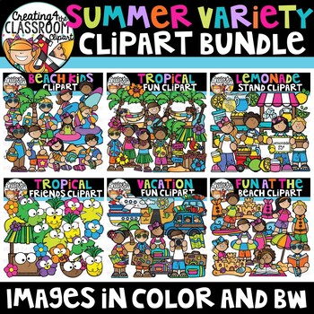 Preview of Summer Variety Clipart Growing Bundle {Summer Clipart}