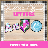 Summer Vibes Bulletin Board Lettering