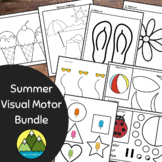 Summer Visual Motor and Fine Motor Bundle - Color Cut Glue