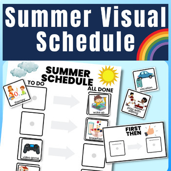 Summer Visual Schedule Ideal for Sending Home on Summer Break | TPT