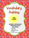 Summer Vocabulary Building