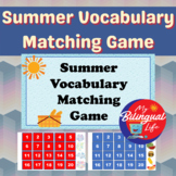 Summer - English Vocabulary Memory Matching Game for Use i