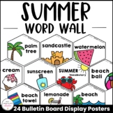 Summer Vocabulary Posters |  Word Wall | Classroom Bulletin Board